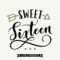Sweet 16 Vector At Getdrawings | Free Download For Sweet 16 Banner Template