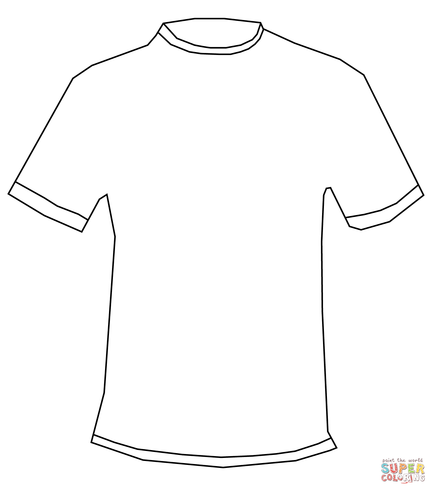 T Shirt Coloring Page | Free Printable Coloring Pages Throughout Blank Tshirt Template Printable