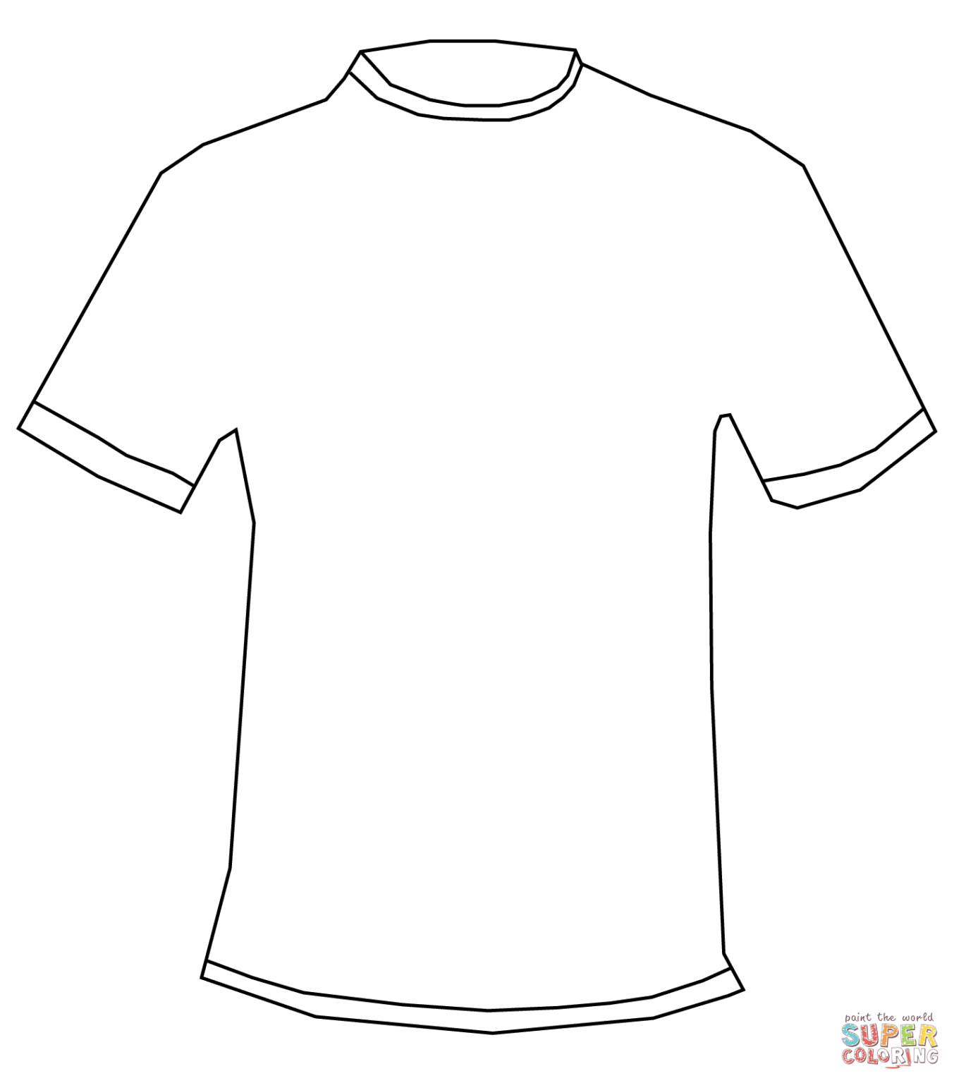 T Shirt Coloring Page | Free Printable Coloring Pages With Printable ...
