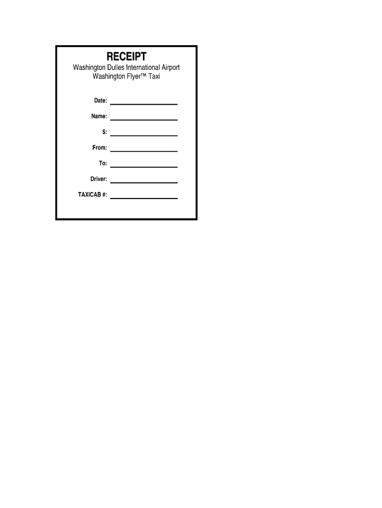 Taxi Receipt Generator – Fill Online, Printable, Fillable In Blank Taxi Receipt Template