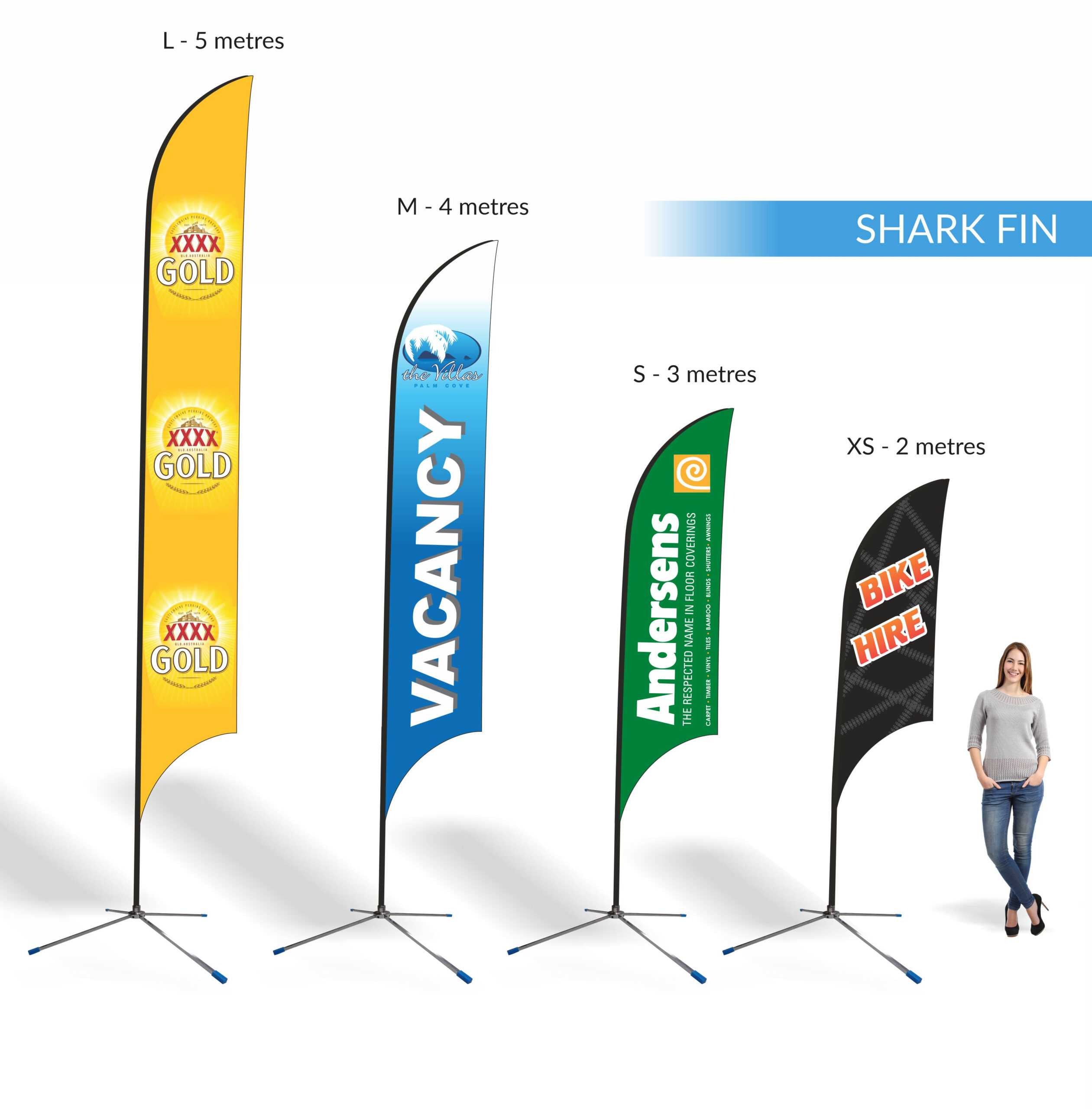 Teardrop | Shark Fin | Block | Banners | Expressway Signs In Sharkfin Banner Template