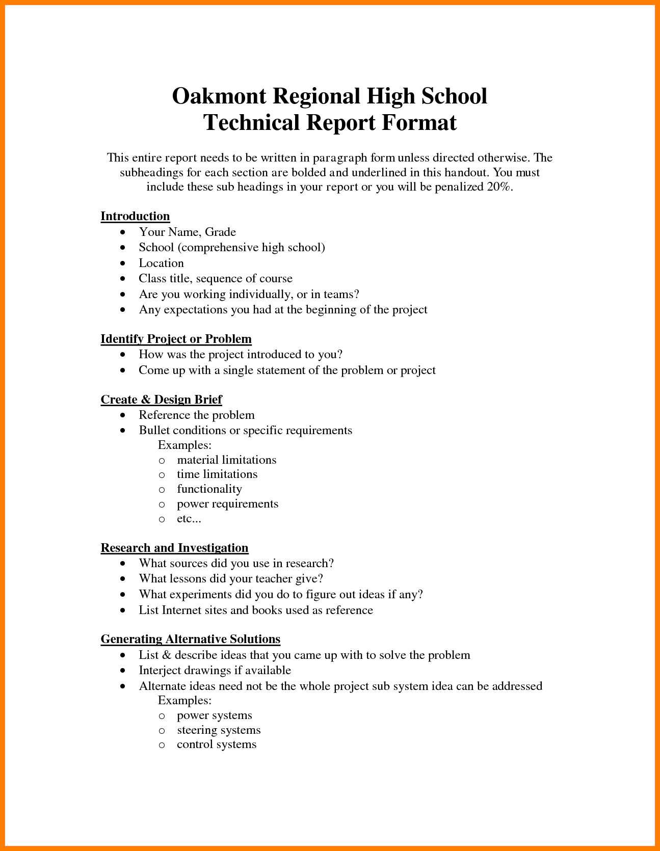 Technical Reports Format – Calep.midnightpig.co Pertaining To Template For Technical Report