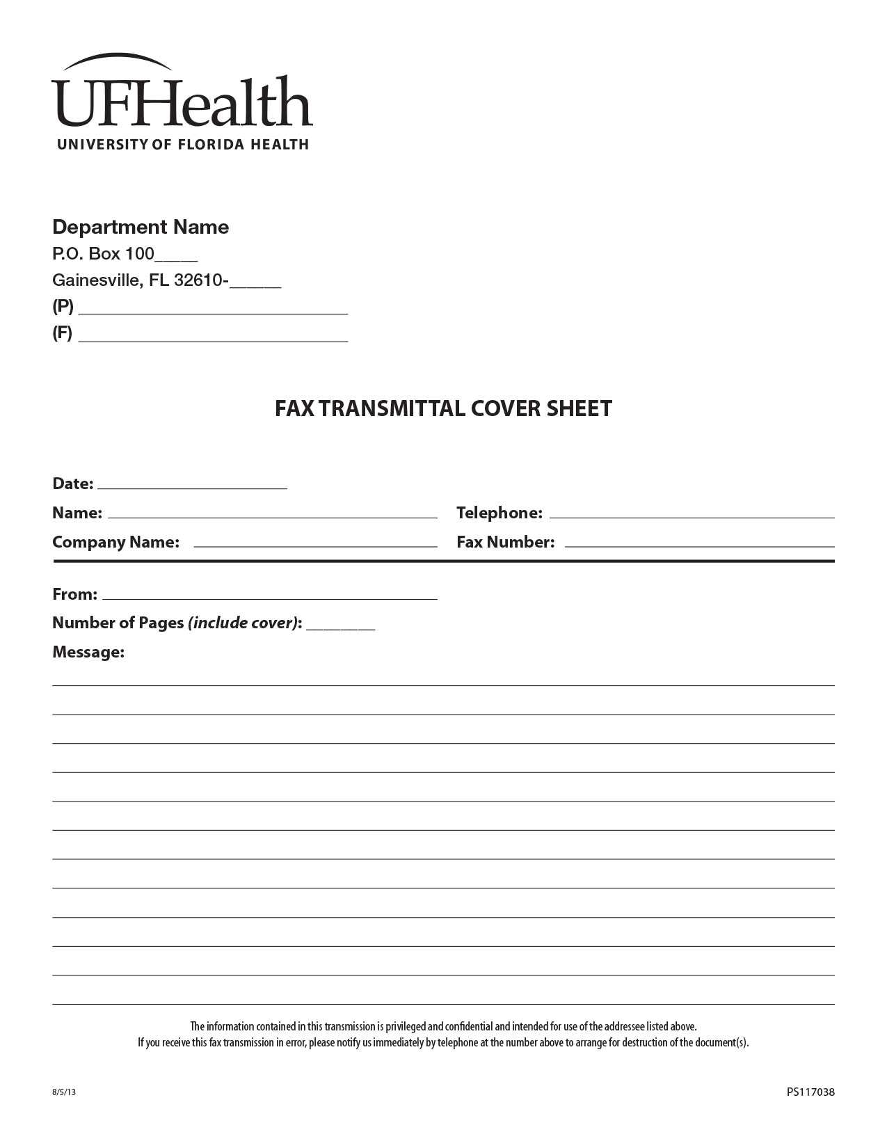 Templates » Creative Services » Uf Academic Health Center Intended For Fax Template Word 2010