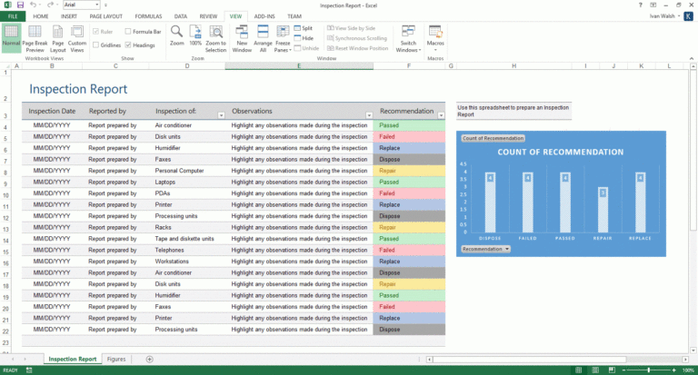 Image 1 for Software Test Report Template Xls