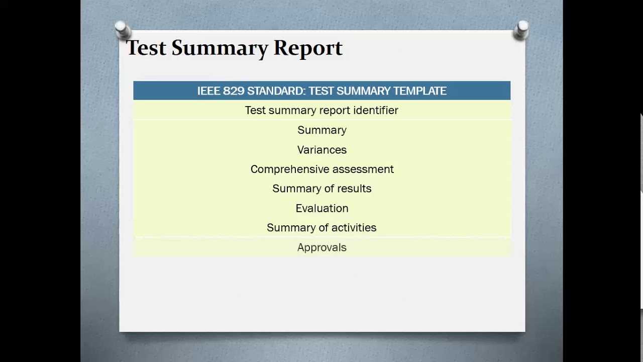 Test Summary Reports | Qa Platforms In Test Summary Report Template
