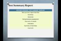 Test Summary Reports | Qa Platforms with regard to Test Exit Report Template