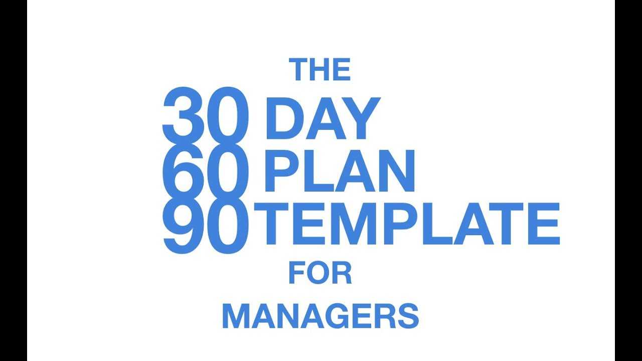 The 30 60 90 Day Plan Template For Managers – Priority In 30 60 90 Day Plan Template Word