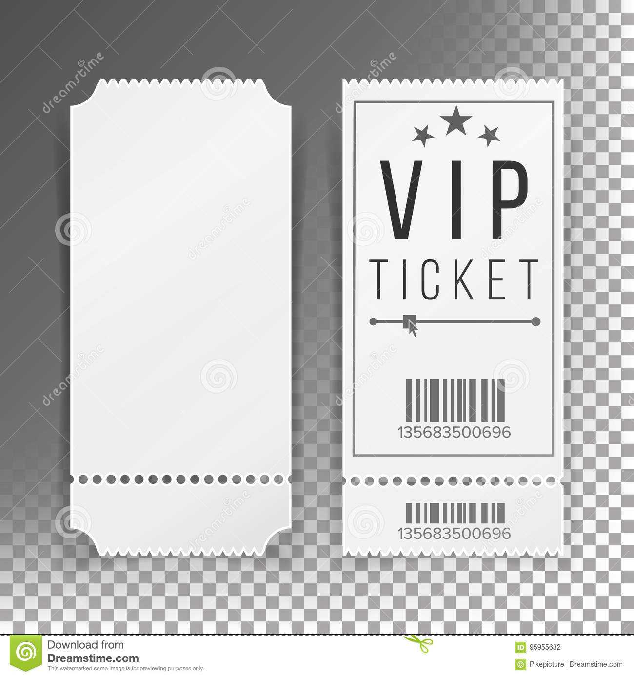 Ticket Template Set Vector. Blank Theater, Cinema, Train In Blank Train Ticket Template