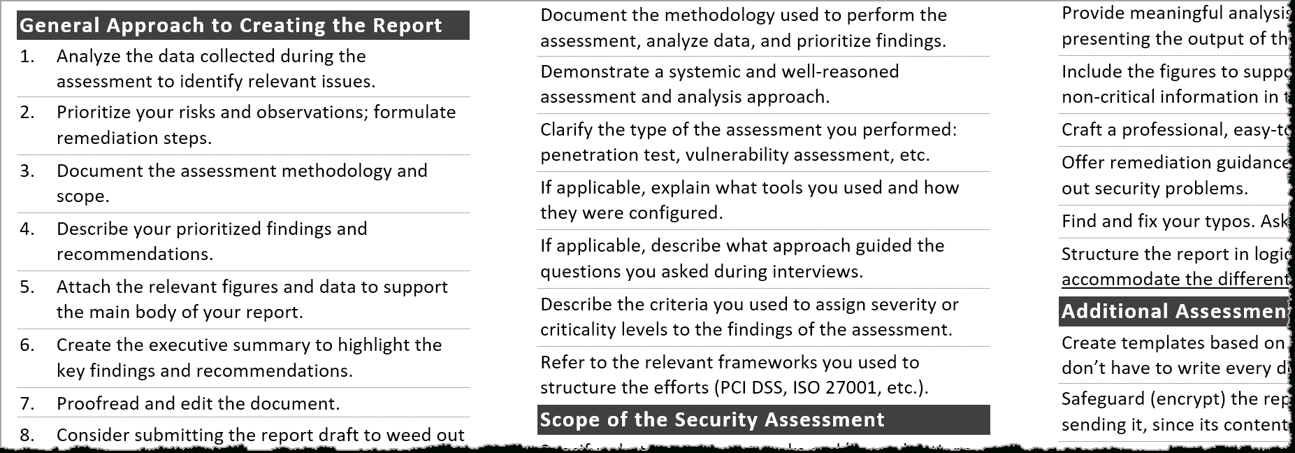 Tips For Creating A Strong Cybersecurity Assessment Report Pertaining To Pci Dss Gap Analysis Report Template