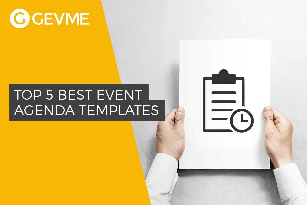 Top 5 Best Event Agenda Templates For Event Agenda Template Word