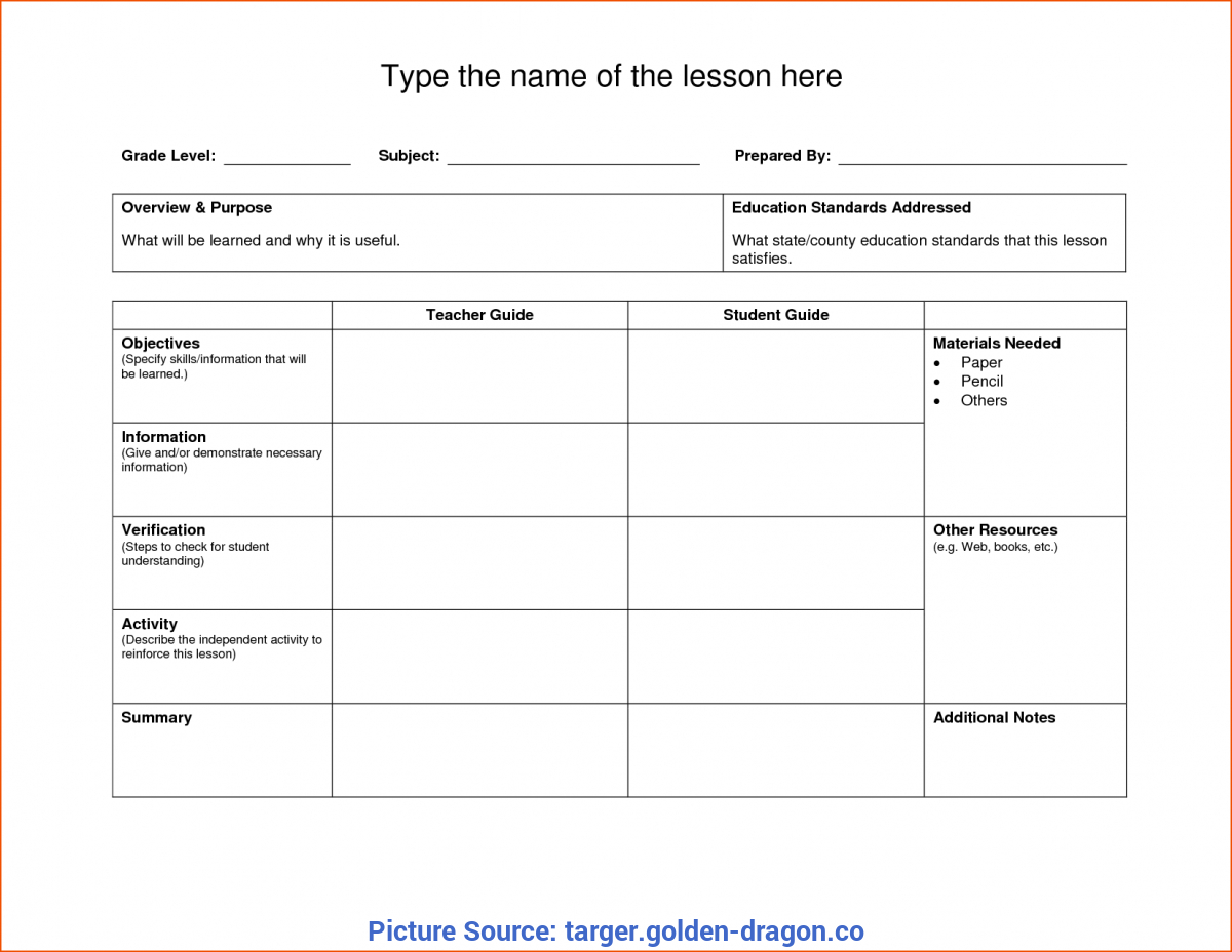 Top Blank Lesson Plan Template Nz Unit Lesson Plans Template With Blank Unit Lesson Plan Template
