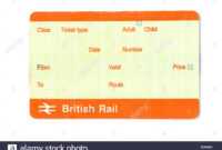 Train Ticket Blank Stock Photos &amp; Train Ticket Blank Stock inside Blank Train Ticket Template