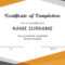 Training Certificate Template Free Download – Dalep Throughout Training Certificate Template Word Format