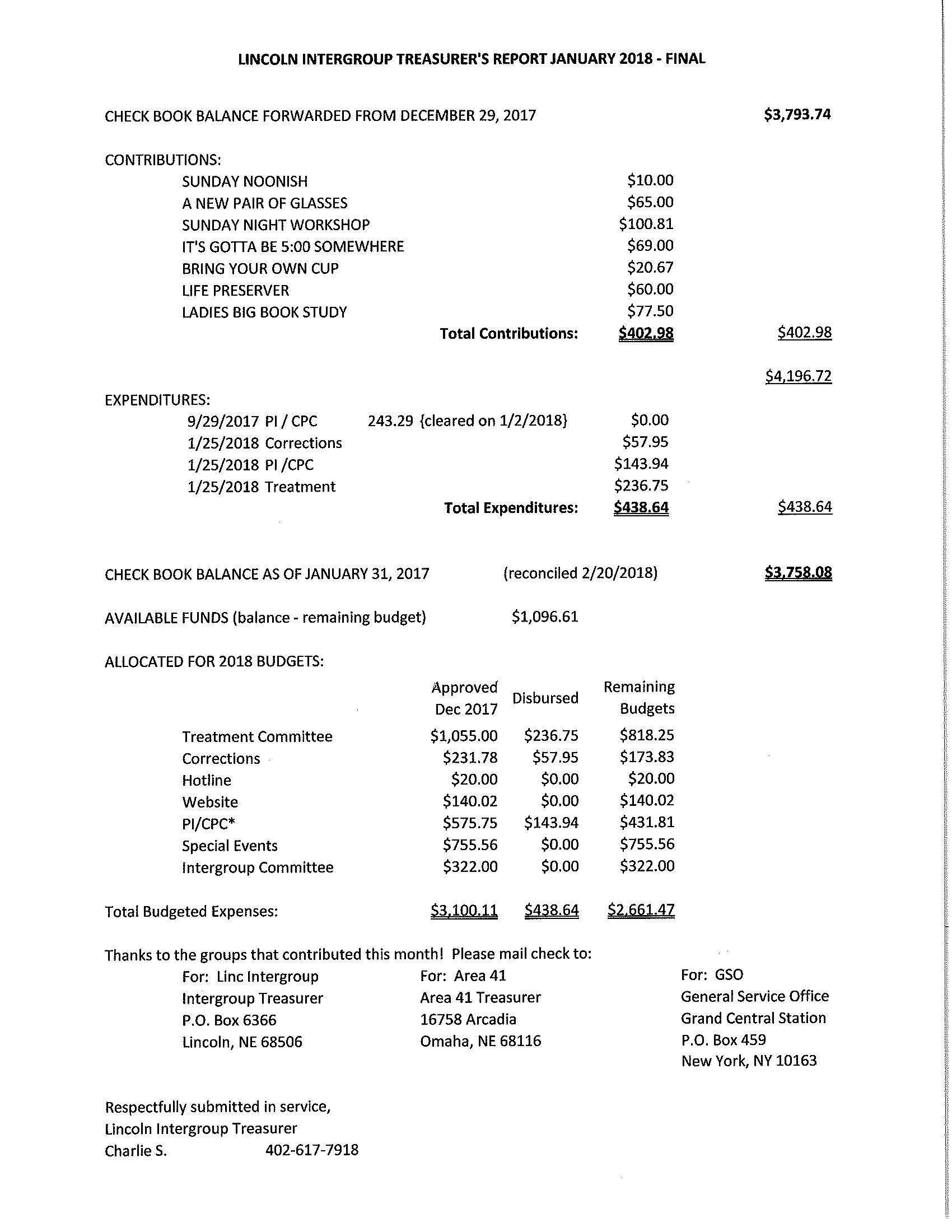 Treasurer S Report – Calep.midnightpig.co Regarding Treasurer Report Template