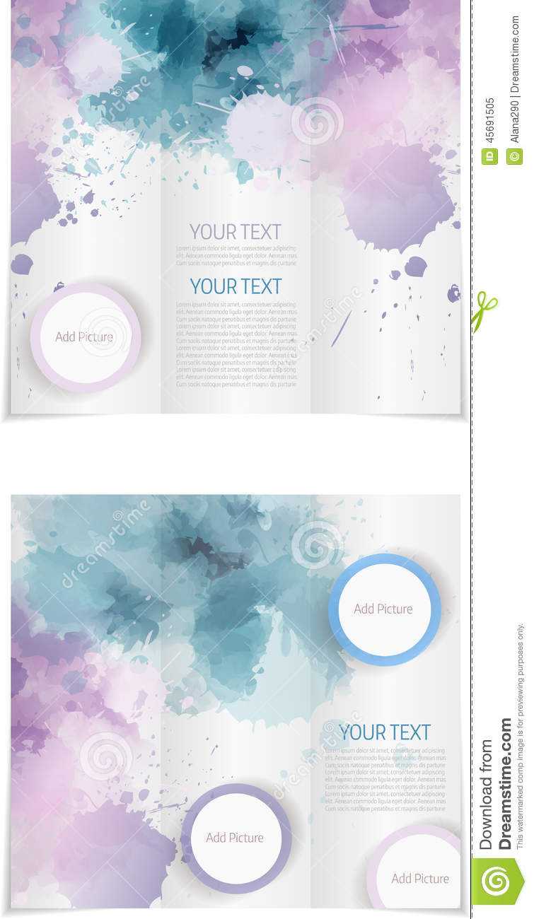 Tri Fold Brochure Template Stock Vector. Illustration Of For Microsoft Word Pamphlet Template