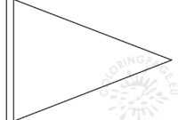 Triangle Flag Banner Template – Coloring Page inside Triangle Pennant Banner Template