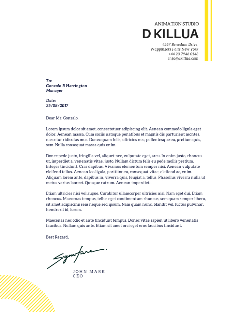 Two Most Simple Ways To Create Your Own Letterhead With Regard To Headed Letter Template Word