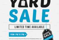 Unique Yard Sale Flyer Template in Yard Sale Flyer Template Word