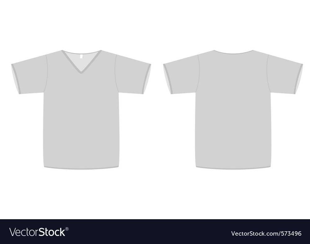 Unisex Vneck Tshirt Template In Blank V Neck T Shirt Template