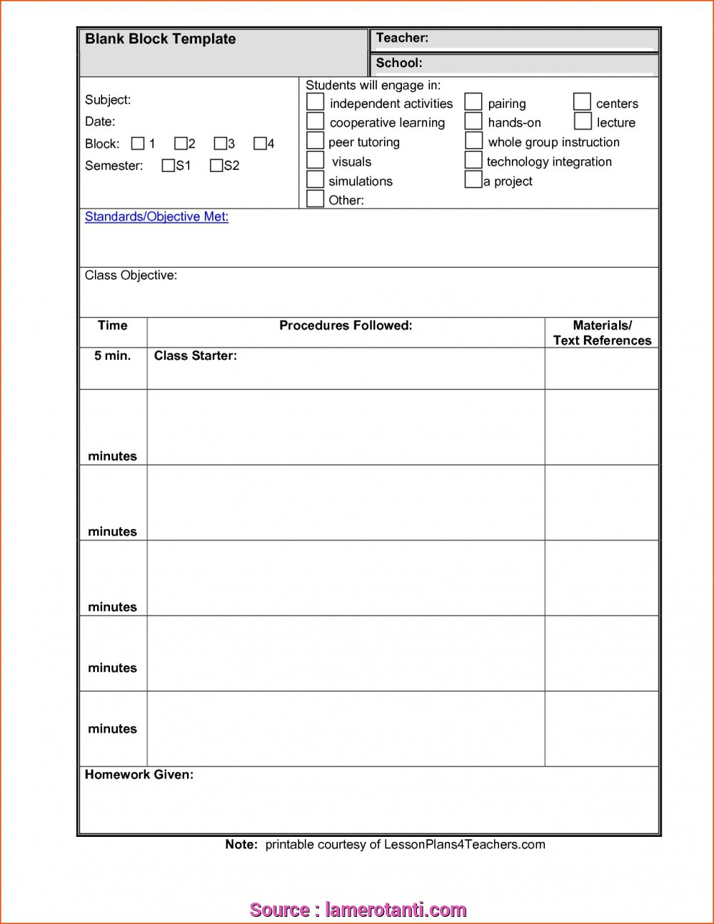 Unit Calendar Template – Calep.midnightpig.co Within Blank Unit Lesson Plan Template