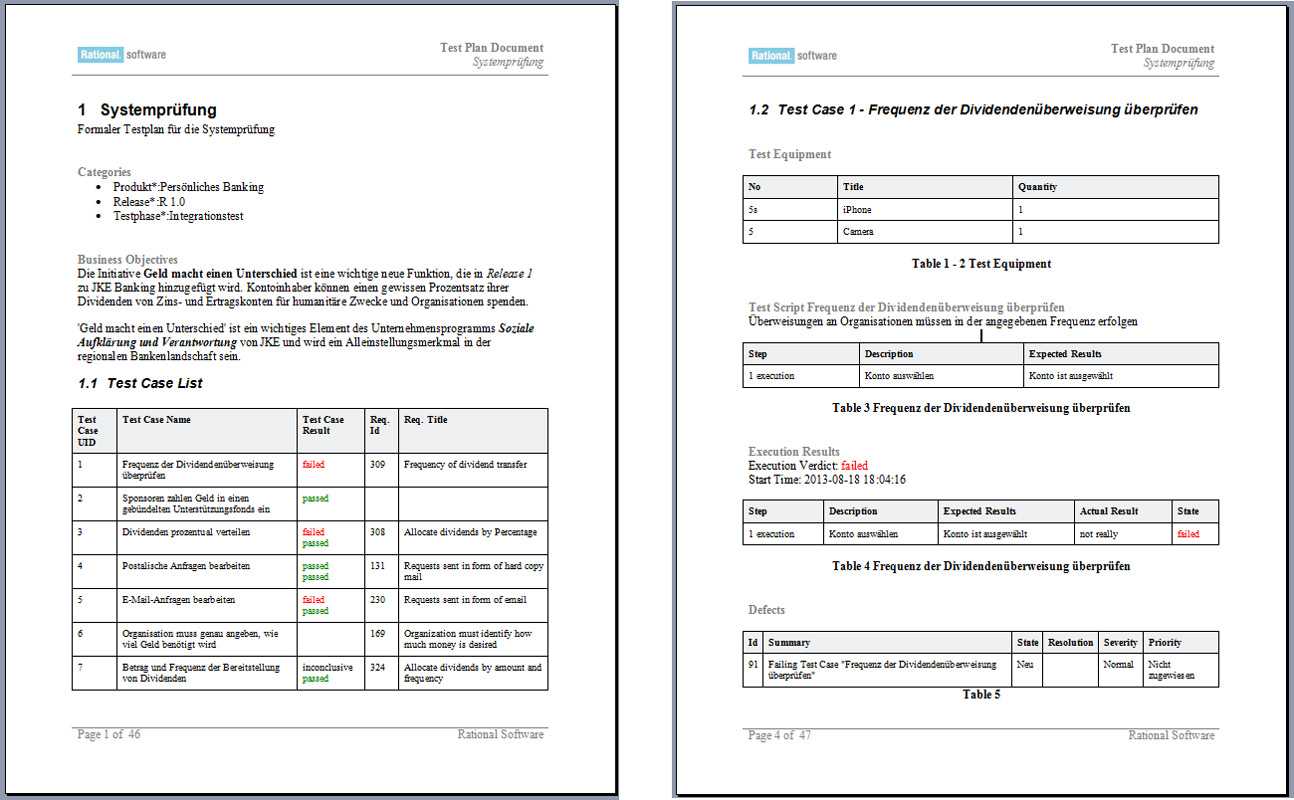 Using Ibm Rational Publishing Engine To Generate Compliance Within Dr Test Report Template