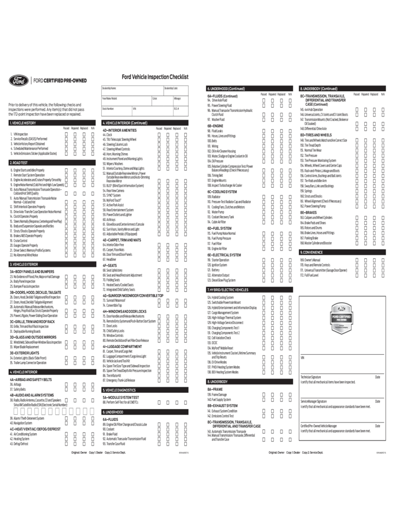 Vehicle Inspection Checklist Template – 2 Free Templates In Within Vehicle Checklist Template Word