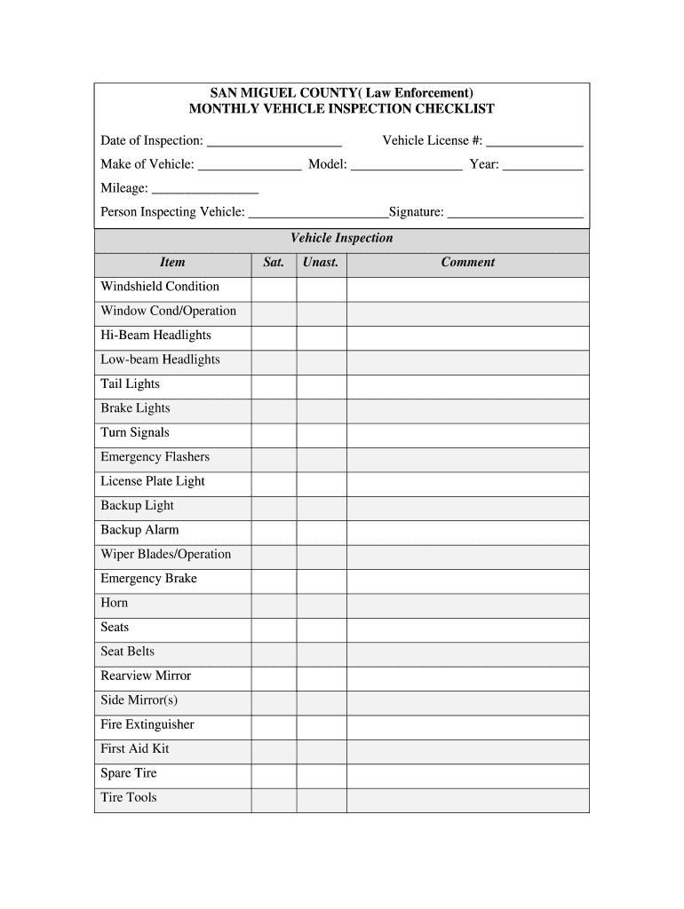 Vehicle Inspection Checklist Template – Calep.midnightpig.co For Vehicle Checklist Template Word