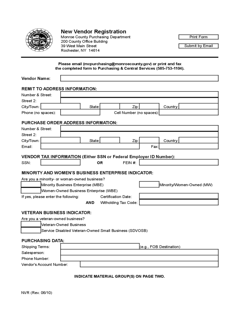 Vendor Application Form Template – Calep.midnightpig.co For Seminar Registration Form Template Word