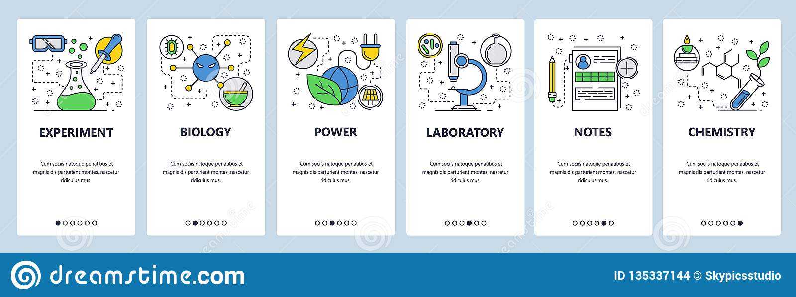 Web Site Onboarding Screens. Science Experiment In Lab Regarding Science Fair Banner Template