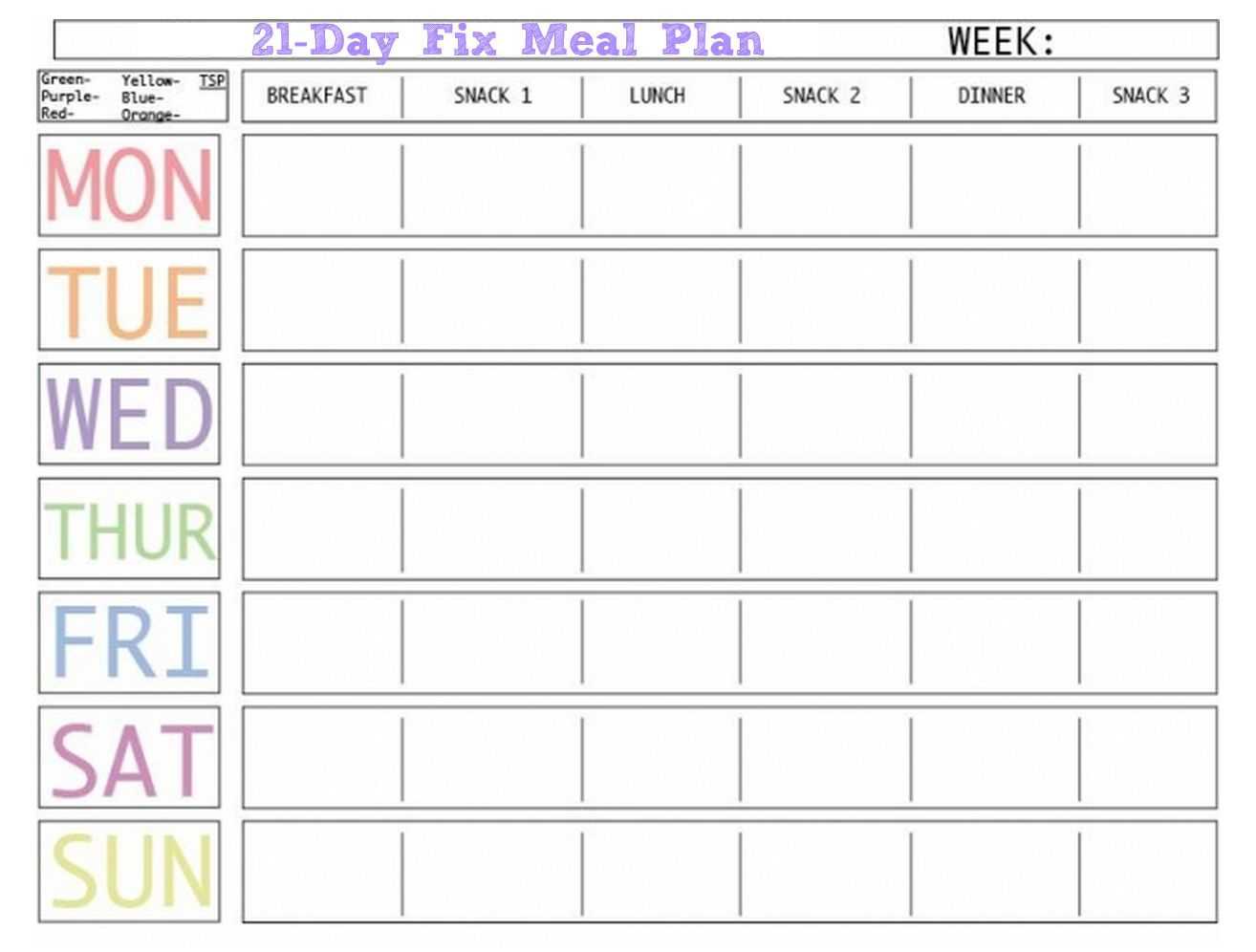 Weekly Meal Planner For Family Templates | Printable Weekly Inside Weekly Meal Planner Template Word