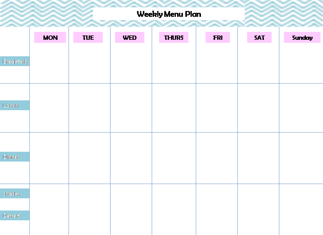 Weekly Menu Planning Printable – Pursuit Of Functional Home Within Menu Planning Template Word