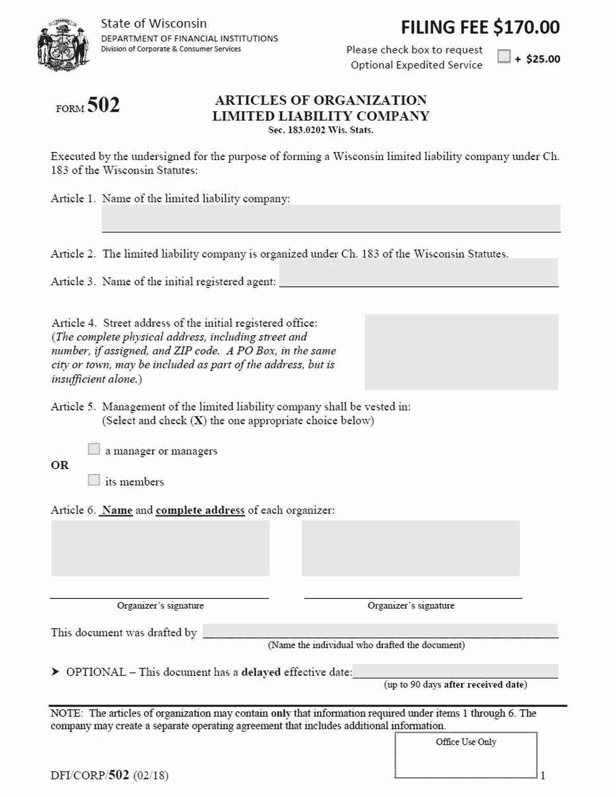 Wisconsin Llc – How To Form An Llc In Wisconsin Intended For Llc Annual Report Template