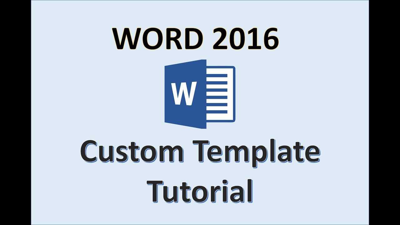 Word 2016 - Creating Templates - How To Create A Template In Ms Office -  Make A Template Tutorial Within How To Save A Template In Word