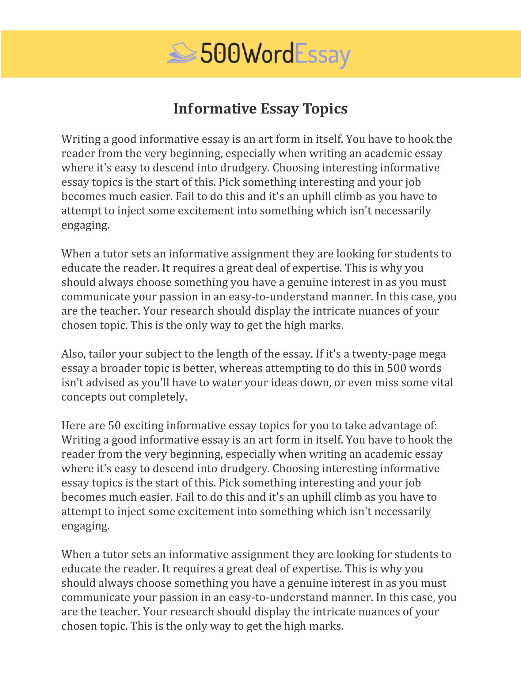 Word Essay Example Free For Scholarships Sample Pdf College Inside 500 Word Essay Template