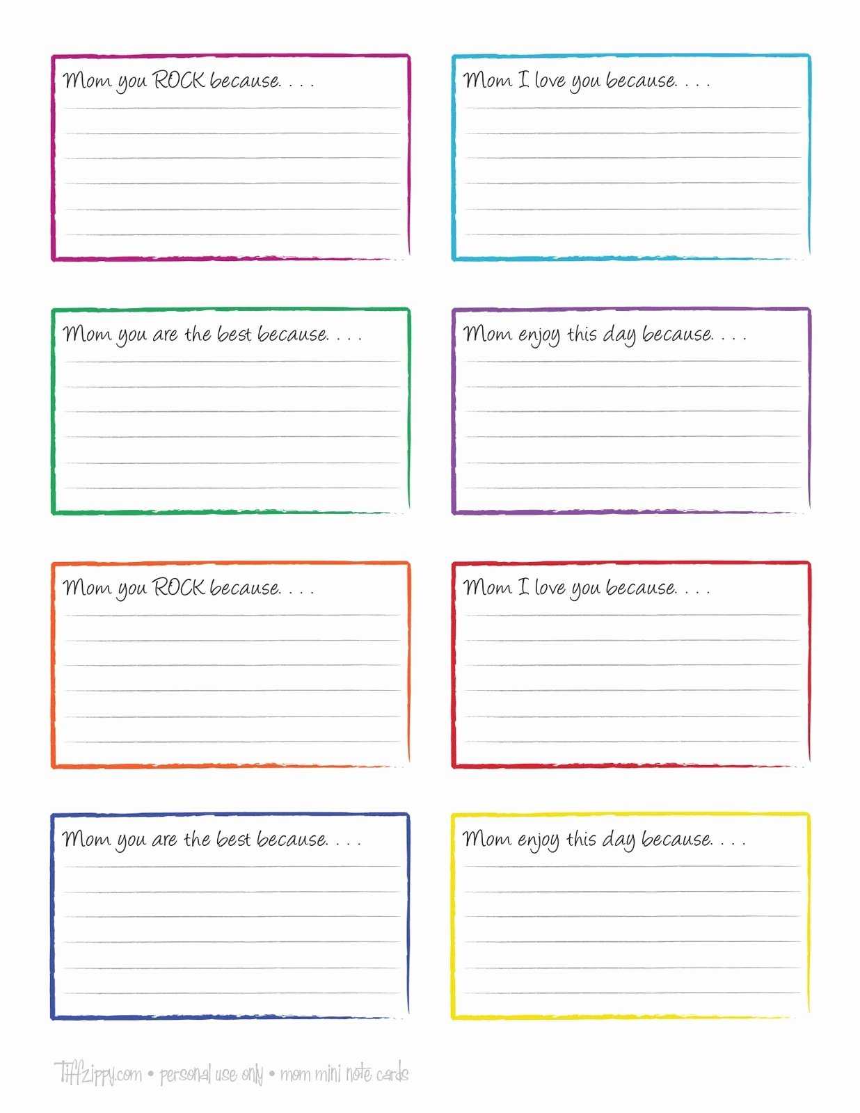 Word Template For Note Cards – Dalep.midnightpig.co With Microsoft Word Index Card Template