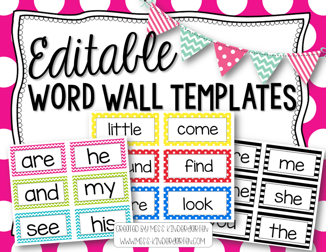 Word Wall Templates – Dalep.midnightpig.co Pertaining To Personal Word Wall Template