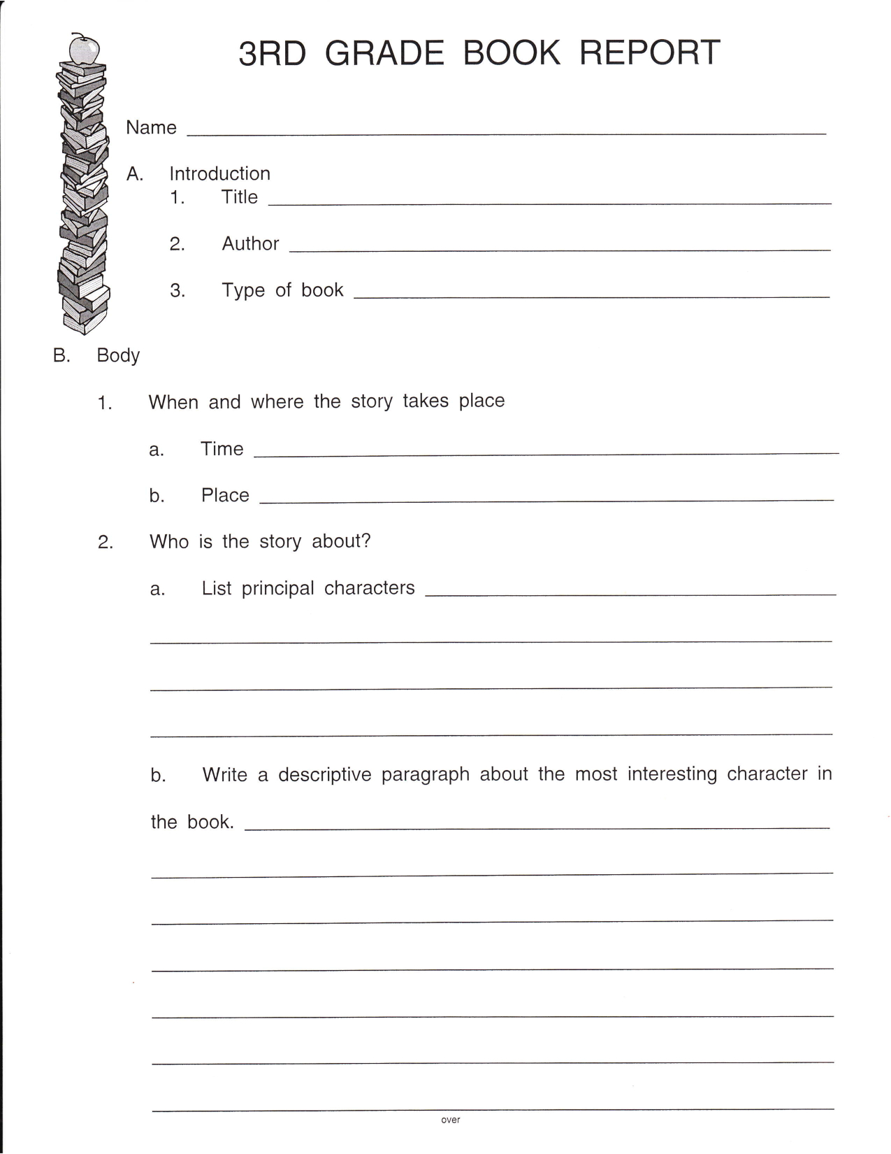 Worksheet Ideas ~ 1St Grade Reading Worksheets Freee Fall For First Grade Book Report Template