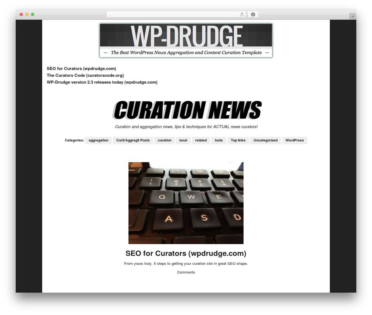 Wp Drudge WordPress Themeproper Web Development – Demo Pertaining To Drudge Report Template