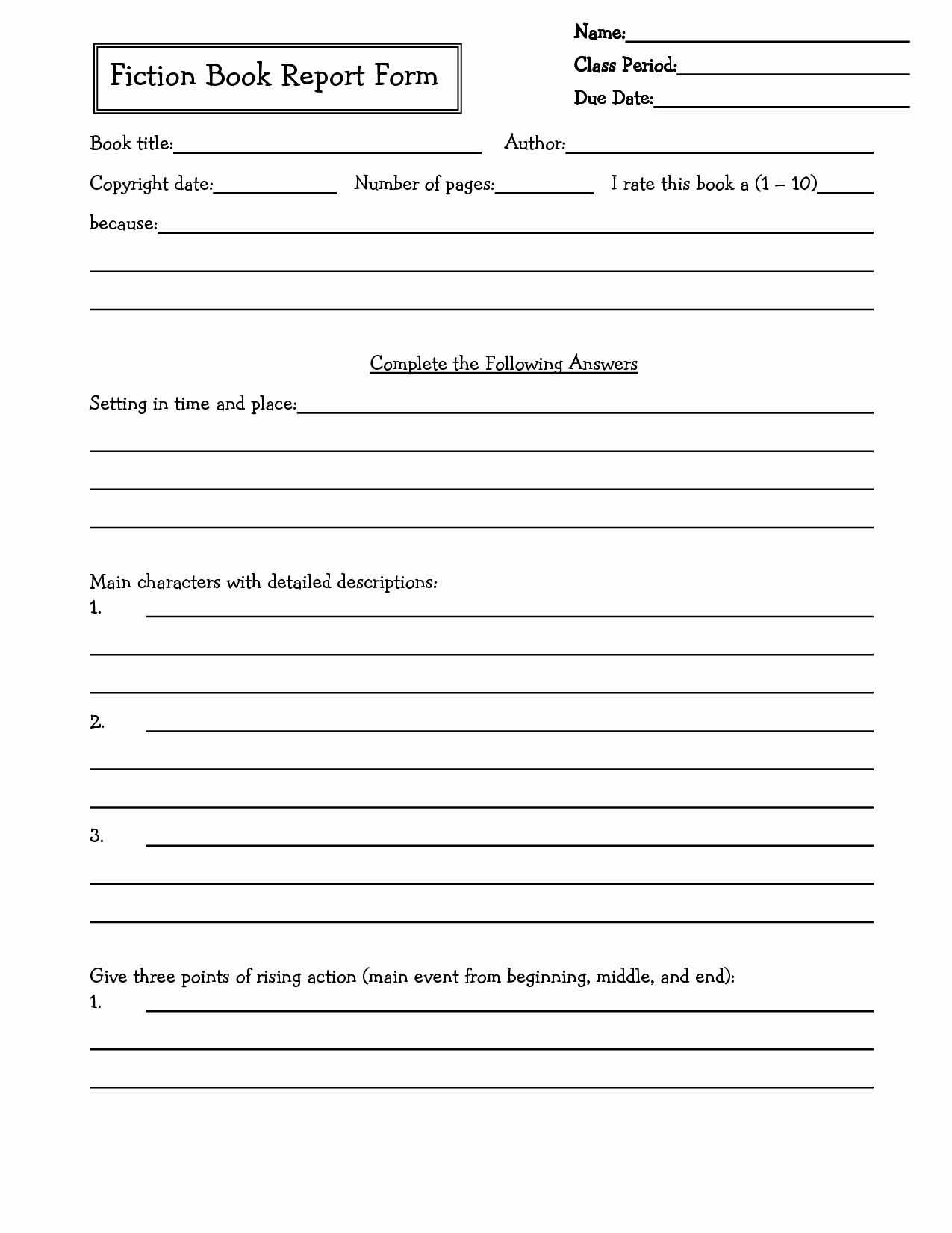 Writing Worksheet Grade 7 | Printable Worksheets And In Book Report Template Grade 1
