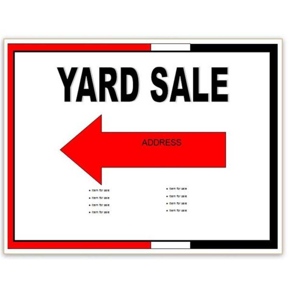 Yard Sale Flyer Template Free Image Throughout Yard Sale Flyer Template Word