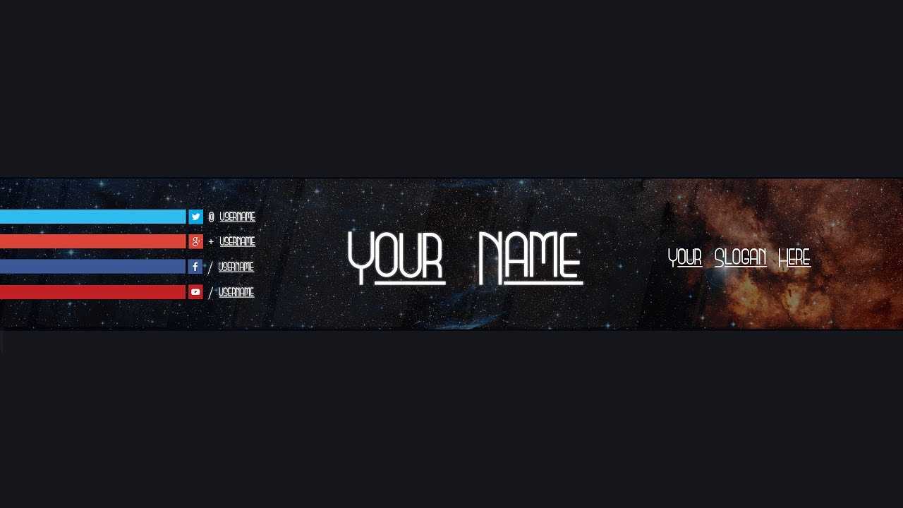 Youtube Banner Template #18 (Adobe Photoshop) With Regard To Adobe Photoshop Banner Templates