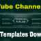 Youtube Channel Art Template Psd Free Download With Youtube Banner Size Template